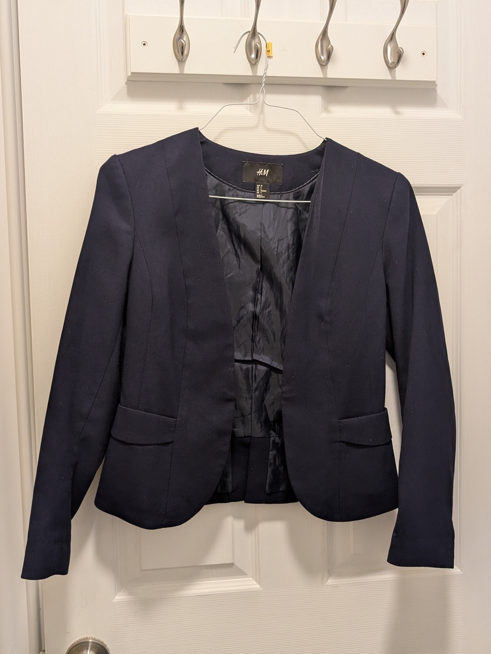 H&M Navy Open-Front Women's Blazer